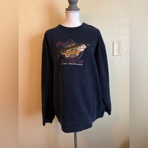 Croft & Barrow Bud’s Tackle Shop Fishing Embroidered Sweatshirt